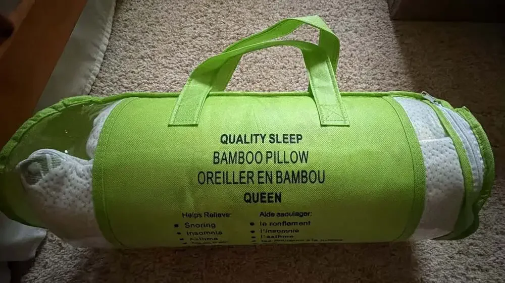 Quality Sleep Bamboo Pillow Queen NEW